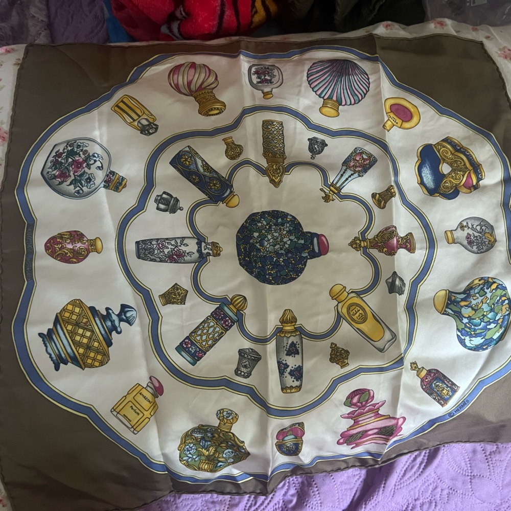 Hermes silk scarf